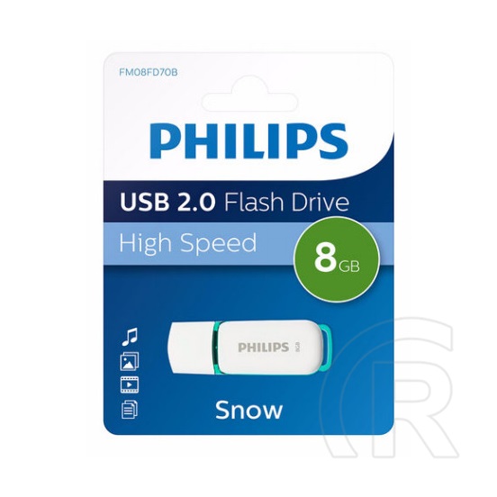 8 GB Pendrive 2.0 Philips Snow Edition