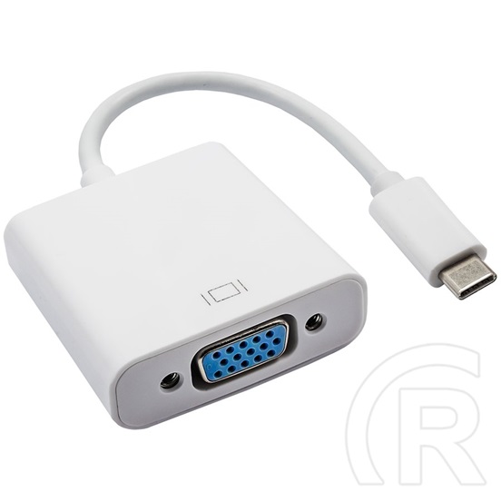 Akyga USB C - VGA adapter (fehér, 0,15m)
