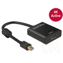 Delock adapter mini DisplayPort 1.2 (M) > HDMI (F) (4K, aktív, fekete)