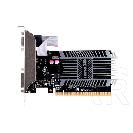 Inno3D Geforce GT 710 VGA (PCIe 2.0, 2 GB DDR3, 64 bit, D-SUB+DVI+HDMI, passzív hűtő)