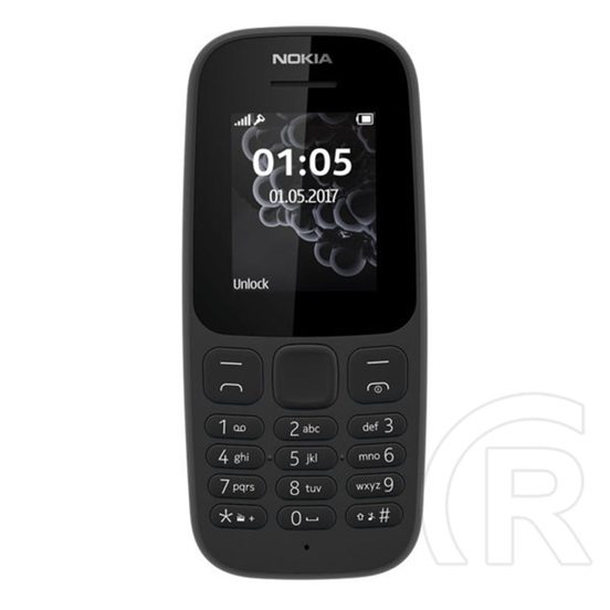 Nokia 105 (2019) Single-SIM kártyafüggetlen (fekete)