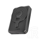Promate POWERMAG DUO Powerbank (MagSafe, 10000mAh, 20W, USB-C, fekete)