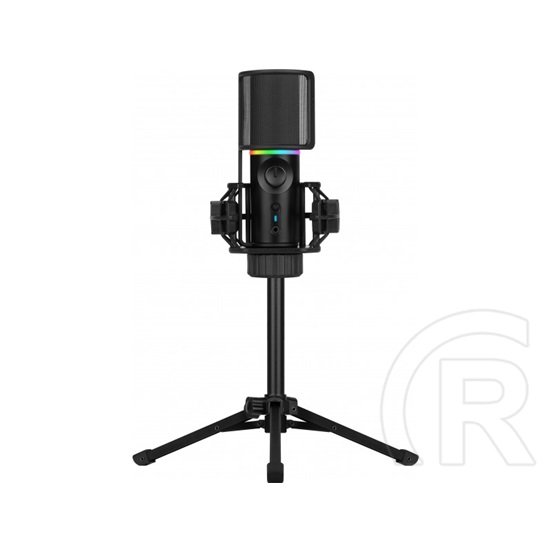 Streamplify MIC RGB Tripod kardioid kondenzátor mikrofon (USB, fekete)