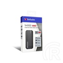 120 GB Verbatim Vx500 Portable SSD (USB 3.1, fém, szürke)