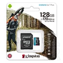 128GB MicroSDXC Card Kingston Canvas Go! Plus (Class 10, UHS-I U3) + adapter