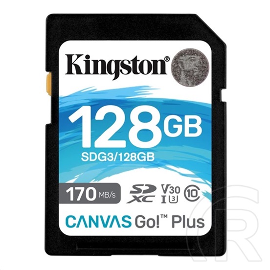 128GB SDXC Card Kingston Canvas Go! Plus (Class 10, UHS-I U3)