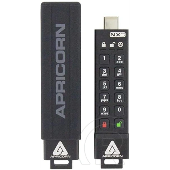 128 GB Apricorn Aegis Secure Key 3NXC  titkosított pendrive (USB-C)