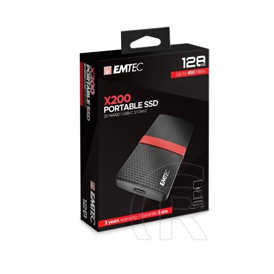 128 GB Emtec X200 SSD (2,5", USB 3.2)