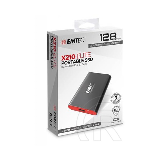 128 GB Emtec X210 SSD (2,5", USB 3.2)