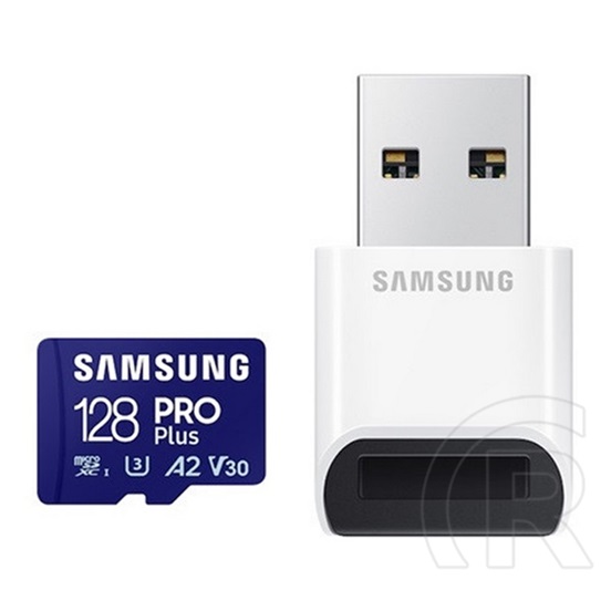 128 GB MicroSDXC Card Samsung Pro Plus (180 MB/s, Class 10, U3, V30, A2, adapter nélkül)