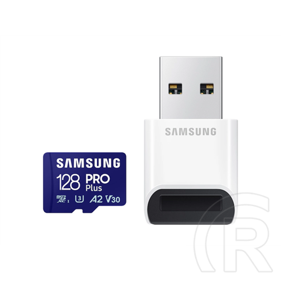 128 GB MicroSDXC Card Samsung Pro Plus (180 MB/s, Class 10, U3, V30, A2, adapter nélkül)