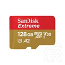 128 GB MicroSDXC Card SanDisk Extreme (190 MB/s, Class 10, UHS-I U3, V30, A2)