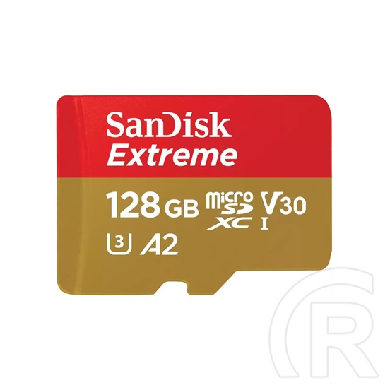 128 GB MicroSDXC Card SanDisk Extreme (190 MB/s, Class 10, UHS-I U3, V30, A2)
