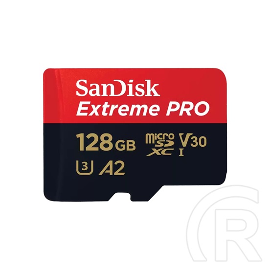 128 GB MicroSDXC Card SanDisk Extreme Pro (200/90 MB/s, Class 10, UHS-I U3, V30, A2) + 1 adapter