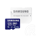 128 GB MicroSDXC Samsung Pro Plus memóriakártya (180 MB/s, Class 10, U3, V30)