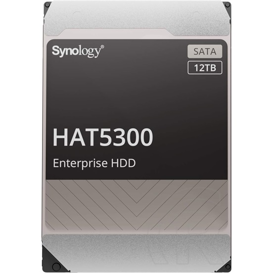 12 TB Synology HAT5300 Enterprise HDD (3,5", SATA3, 7200 RPM, 256 MB cache)