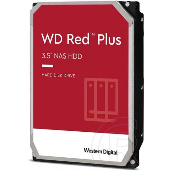 12 TB Western Digital Red Plus HDD (3,5", SATA3, 7200 rpm, 256 MB cache)