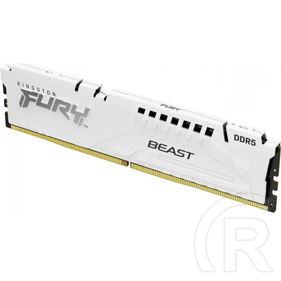 16 GB DDR5 5200 MHz RAM Kingston Fury Beast (DIMM, CL40, dobozos, XMP, fehér)