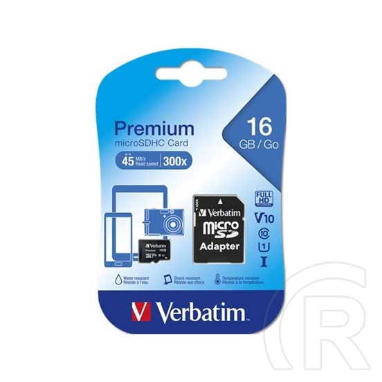 16 GB MicroSDHC Card Verbatim Premium (10 MB/s, Class 10)