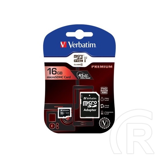 16 GB MicroSDHC Card Verbatim Premium (10 MB/s, Class 10)