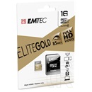 16 GB MicroSDHC Emtec Elite Gold memóriakártya (Class 10, UHS-I, SD adapter)
