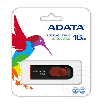 16 GB Pendrive USB 2.0 Adata Classic C008 (fekete-piros)