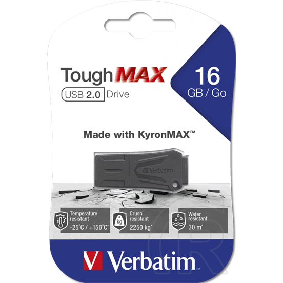 16 GB Pendrive USB 2.0 Verbatim ToughMax (fekete)