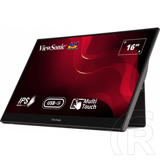 16" ViewSonic TD1655 FHD IPS monitor (60Hz, érintőképernyős, fekete)