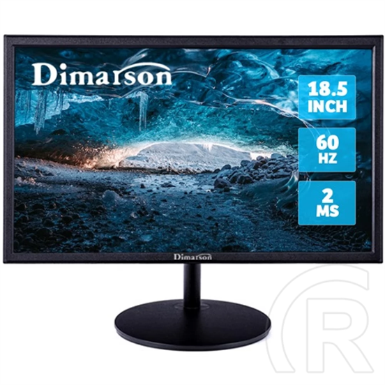 18,5" Dimarson DM-P185 monitor (IPS, 1366x768, HDMI+VGA)
