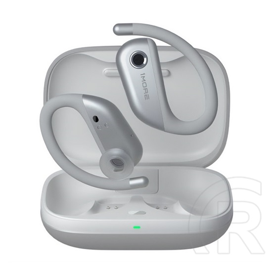 1More fit open bluetooth fülhallgató sztereo (v5.3, tws, mikrofon, ipx5, fülre akasztható + töltőtok) ezüst