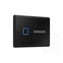 1 TB Samsung T7 Touch ujjlenyomatolvasós külső SSD (USB 3.2, fekete)