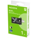 1 TB ADATA SC730 SSD (külső, USB 3.2, Type-A+Type-C, fekete)