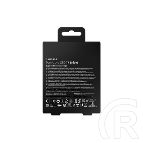1 TB Samsung T7 Shield külső SSD (USB 3.2, fekete)