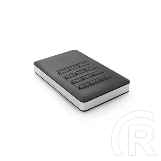 1 TB Verbatim Store `n` Go Secure HDD with Keypad Access (2,5", USB 3.1 Type-C, fekete)