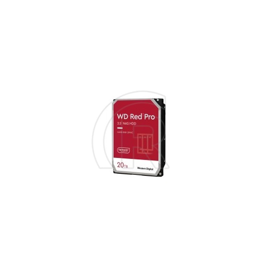 20 TB Western Digital Red Pro HDD (3,5", SATA3, 7200 rpm, 512 MB cache)
