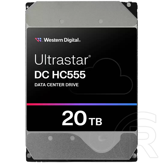 20 TB Western Digital Ultrastar DC HC555 HDD (3,5", SATA3, 7200 rpm, 512 MB cache)