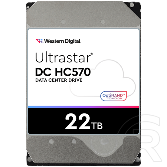 22 TB Western Digital Ultrastart DC HC570 HDD (3,5", SATA3, 7200 rpm, 512 MB cache)