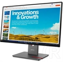 23,8" Lenovo ThinkVision P24qd-40 monitor (IPS, 2560x1440, 48-120Hz, HDMI+DP+USB-C, RJ45, 300cd/m2, fekete)