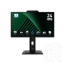 23,8" MSI MP242PMG monitor (IPS, 1920x1080, 120Hz, DP+HDMI+VGA, webkamera, 100x100 VESA, fekete)