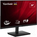 23,8" ViewSonic VA240-H-2 monitor (IPS, 1920x1080, 75Hz, HDMI, VGA, fekete)