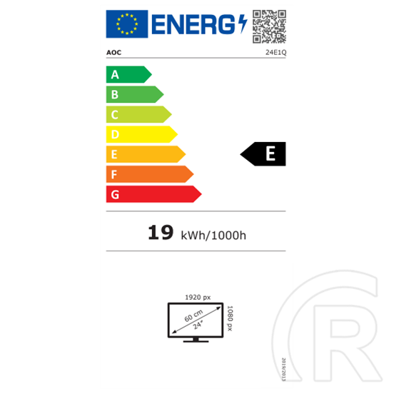 24" AOC 24E1Q monitor