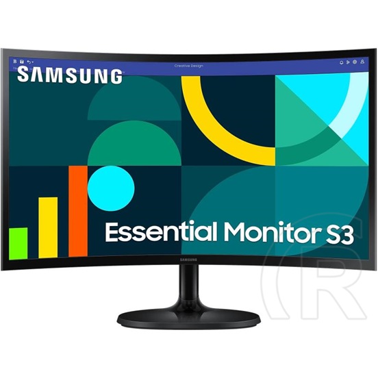 24" Samsung LS24D366GAUXEN Ívelt monitor (LED)