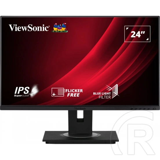 24" ViewSonic VG2448A-2 FHD IPS monitor (100Hz, fekete)