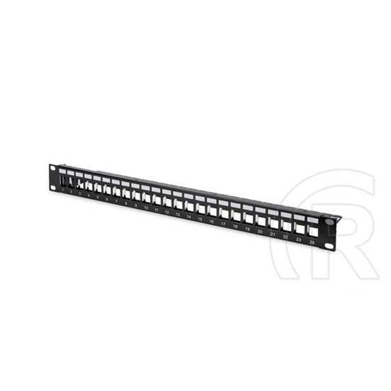 24 portos üres patch-panel keystone modulhoz