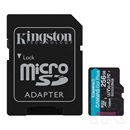 256GB MicroSDXC Card Kingston Canvas Go! Plus (Class 10, UHS-I U3) + adapter