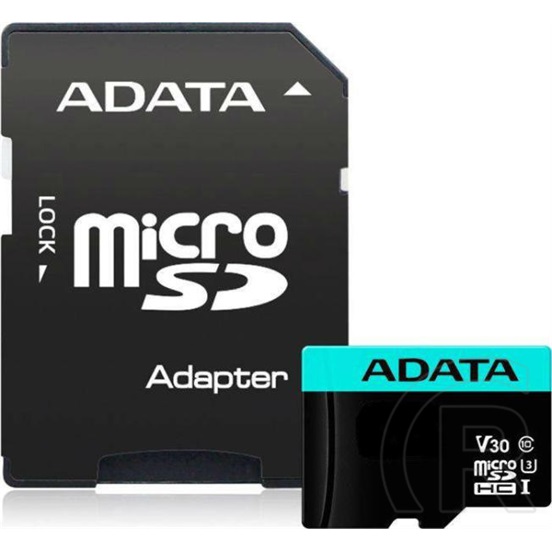 256 GB MicroSDXC Card Adata (100 MB/s, Class 10, UHS-I U3, A2) 1 adapter