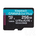 256 GB MicroSDXC Card Kingston Canvas Go! Plus (170 MB/s, Class 10, U3, V30, A2)