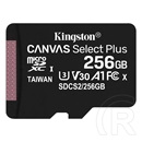 256 GB MicroSDXC Card Kingston Canvas Select Plus (100 MB/s, Class 10, U3, V30)