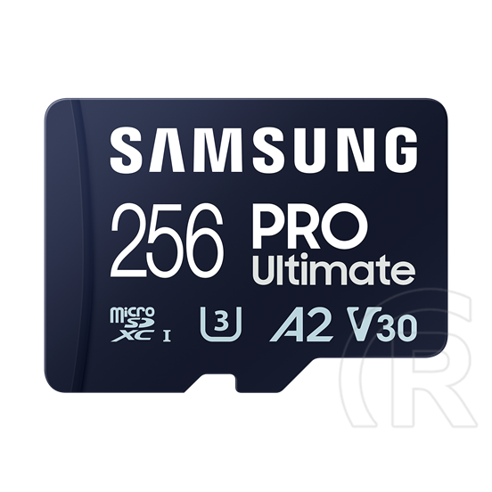 256 GB MicroSDXC Card Samsung Pro Ultimate (200 MB/s, Class 10, UHS-I U3, V30, A2) + 1 adapter