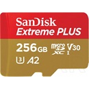 256 GB MicroSDXC Card SanDisk Extreme Plus (200 MB/s, Class 10, U3, V30, A2)